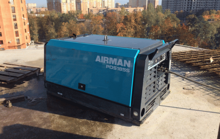 Аренда компрессоров AIRMAN с отбойными молотками и бетоноломами